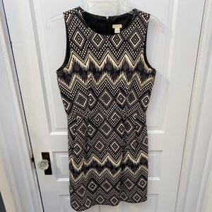 J Crew factory black and white dress size 4